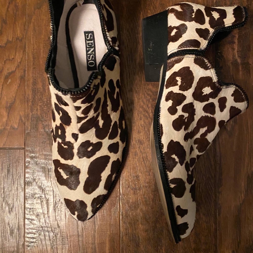 Senso Bailey 2 boot white leopard print